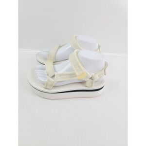 Teva Platform Sandals Women, Size 6, White